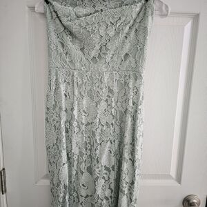 Sage Lulus Bridesmaid dress